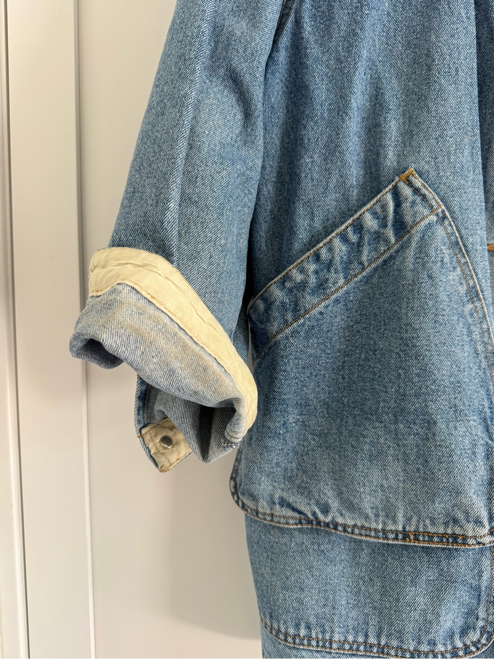 Vintage Perry Ellis denim Chore Coat - Picture 4 of 9